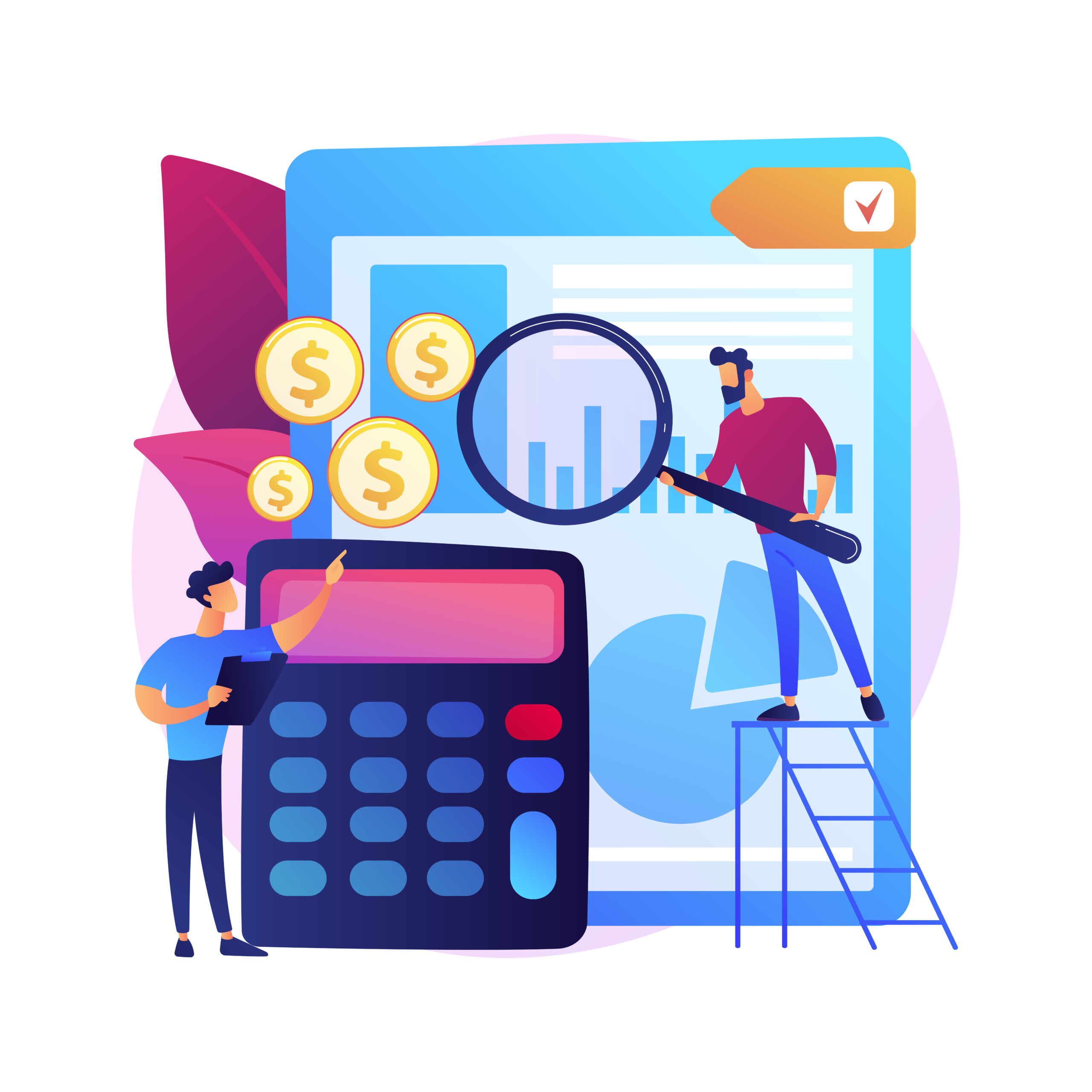 Audit service vector concept metaphor